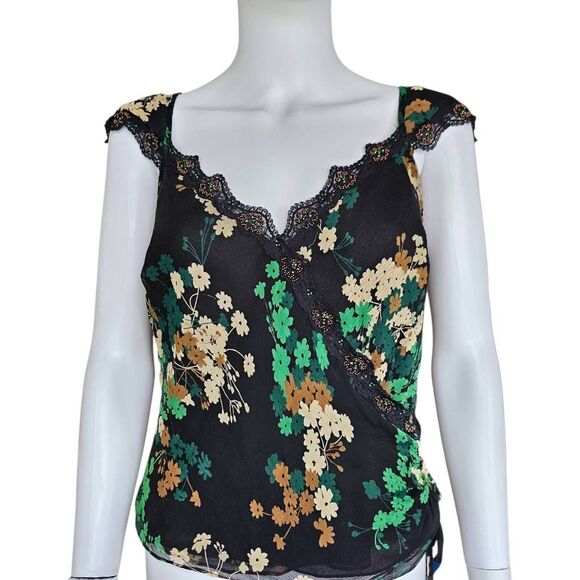 fairy silk + lace wrap-style blouse - Picture 2 of 7